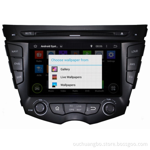 Ouchuangbo GPS Navigation Stereo Android 4.4 System for Hyundai Veloster DVD Audio Player